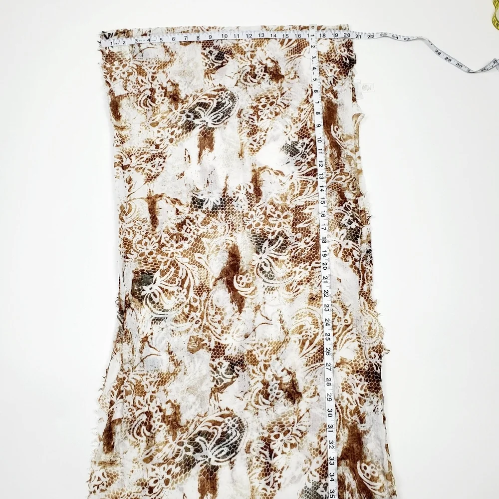 Womens Animal Print Infinity Scarf‎ Long Brown/White One Size Charming Charlie